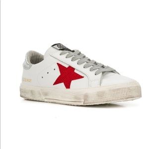 GOLDEN GOOSE MAY SNEAKERS SIZE 39 white and red